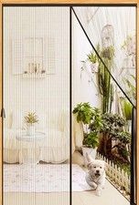 Magnetic Screen Door - Fit 38x82inch, Size 38 82inch door, Black