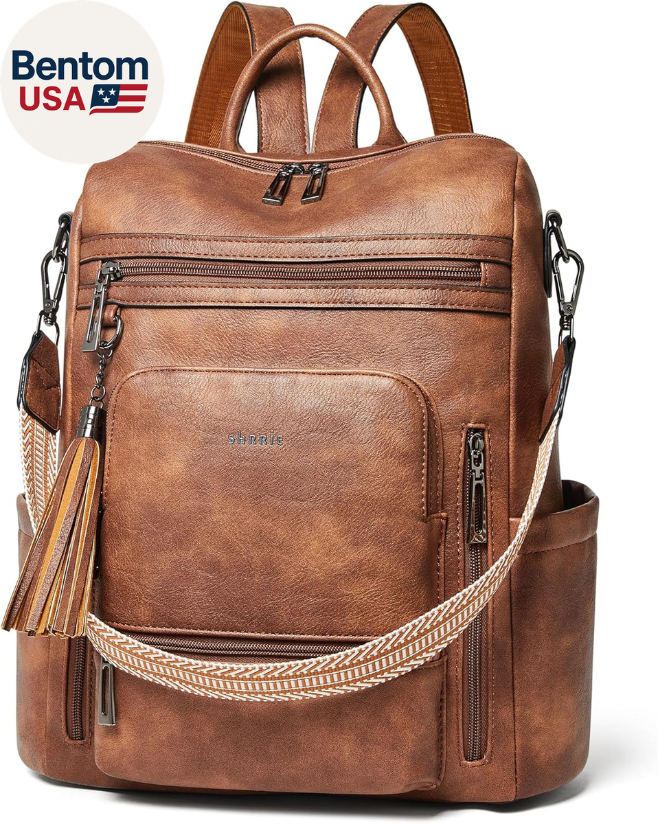 backpack purse vegan leather Mini Pebble Crossbody | Glam-Aholic Lifestyle | Brown | | Small Product Features Style # Brielle 2.0 Convertible Backpack Purse