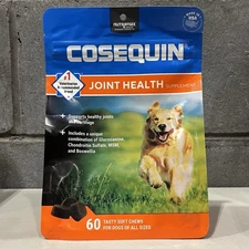 Cosequin Joint Health Supplement for Dogs 60 Soft Chews EXP 10/26+