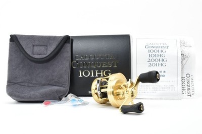  Mint  Shimano 15 Calcutta Conquest 101HG Left Hand Bait Reel W/BOX JAPAN #547