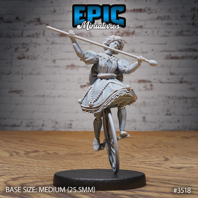 D&D Miniature - Living Doll Riding - 3D Model Print DnD RPG Figur Druck