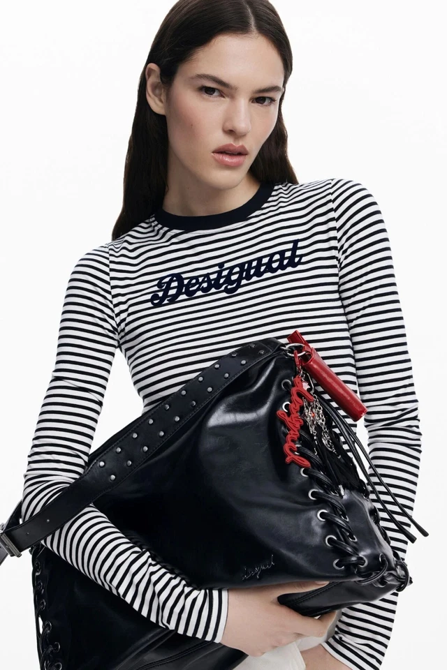 Bolso Desigual Grande Tejido Brillante Foto 3 de 4