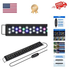 LED Aquarium Light for 18 to 24 Inch Fish Tank, Auto On Off with Timer, Full ...
