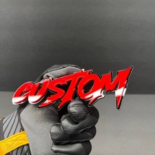 Custom 3D Laser Cut Acrylic Emblem Car Badge Multicolor Personalized Name-Logo!