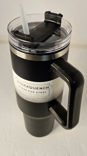 *NEW-Hydraquench Stainless Steel Insulated Tumbler 40 Oz Black BPA-FREE Hot/Cold - Picture 3 of 8