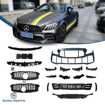 #ad For Mercedes Benz 2015 2018 C Class W205 C300 to GT R Style Front Bumper Kit $399.00