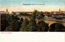 PC SWITZERLAND BIRSIGVIADUCT, OPENED 1903, BASEL (a79253)