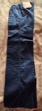 VINTAGE LOIS R BRAVO NAVY BLUE CORDS FLARES   30" W 36" LEG NEW