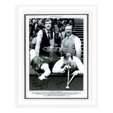 Steve Davis & Dennis Taylor Signed Deluxe Mount