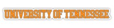 Tennessee Knoxville Volunteers College Text Vinyl Decal   White, Clear and Holo