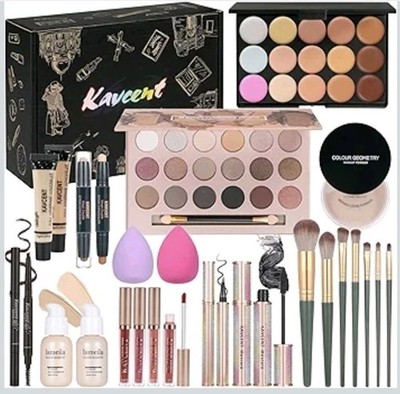 Complete Makeup Kit for Teens and Women Eyeshadow, Foundation, Lip Gloss