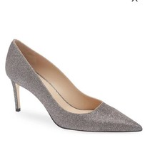Stuart Weitzman Glitter Party 100 Pump Women's Sz7 Metallic MRSP 559 pricefirm