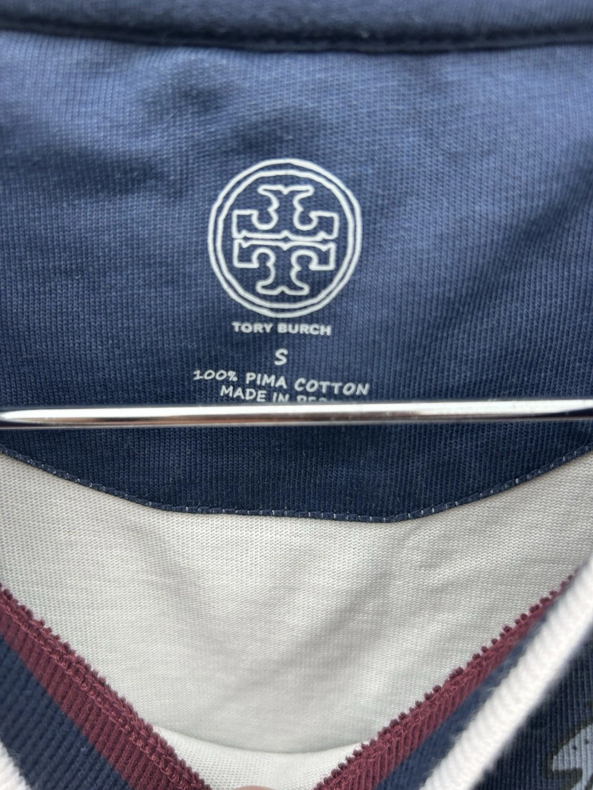 Abito T Shirt Stampato TORY BURCH Granato Imperiale Paese delle Meraviglie Vite Taglia S