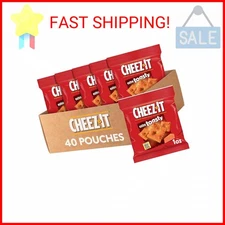 Cheez-It Cheese Crackers, Baked Snack Crackers, Single Serve, Extra Toasty (40 P