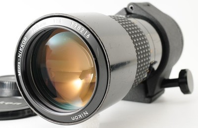 Near MINT Nikon Ai-S Micro Nikkor 200mm f/4 MF Telephoto Macro Lens From JAPAN