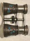 Antique Opera Glasses Enamel & Copper Pegasus Scene — photo 7