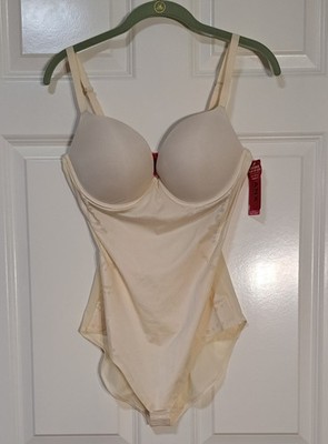 SPANX Haute Contour Deco Sweetheart Panty Bodysuit Push Up SS0515 Ivory 38C