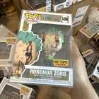 Funko Pop! Animation One Piece Roronoa Zoro #1496 Hot Topic Black Light Mistake