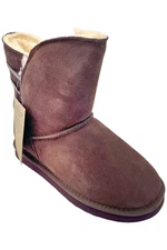 BEARPAW Women's Terri Suede Boot w/Rain & Stain Repellent Fig