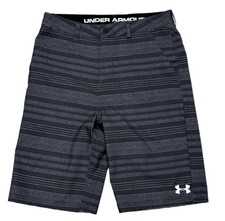 Under Armour Boys Size 18 Pitch Gray Shorts UPF 50 Performance Sport Golf