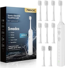 7MAGIC Sonic Electric Toothbrush for Adults and Kids - Up to 180 Days Runtime, 4