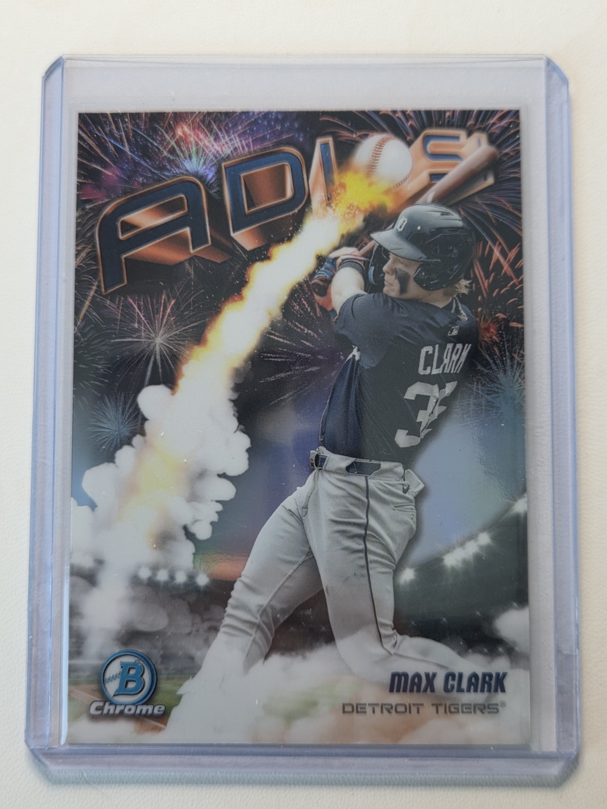 2025 Bowman Chrome Adios Max Clark AD 20 Tigers