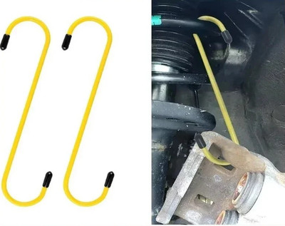 Car brake caliper hook with rubber tips, brake bracket suspension tool