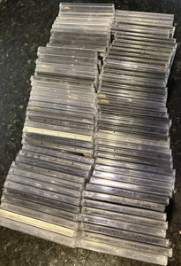 Lot of 85 empty CD Cases Lot of Jewel cases Used
