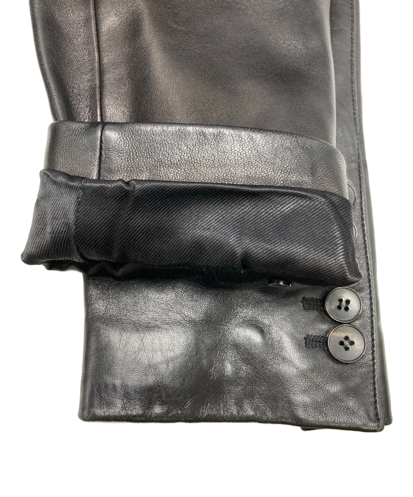 GUCCI Giacca Sartoriale Pelle Taglia:44 Nero Uomo 156269.XN029