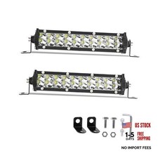 7 Inch Dual Row LED Car Light Bar 60watt Work Light Driving Fog Off Road 2