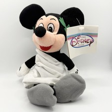 Disney Store Mickey Mouse Toga Greek Bean Bag Plush 9  Collectible With Tags