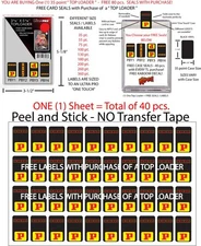 ONE TOUCH STICKER 35 pt. FREE PANINI BLACK SEALS 40 pcs. 9 SIZES FREE DECALS!