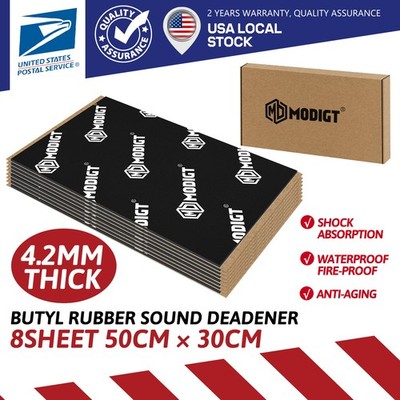 13 SqFt Car Sound Deadener Mat Proofing Thick Insulation Material Dynamax Noise