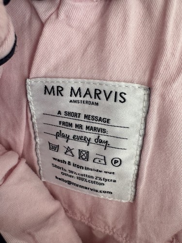 Pantalones Cortos Chinos Mr Marvis “The Originals” “Flamingos” Rosa Pálido XXL - Imagen 16 de 17