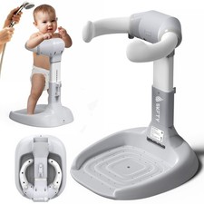 Baby Standing Shower Stand for Toddlers 6-36 Months, Anti-Slip Anti-Pinch Fol...