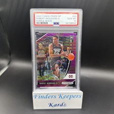 2020 Panini Prizm Draft Picks #63 PURPLE WAVE Robert Woodard RC - PSA 10