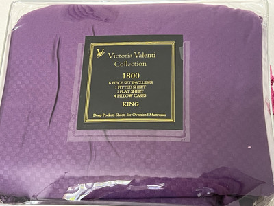 Victoria Valenti 1800 Purple King  Set 6 Pieces Size In Photos