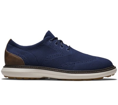NEW FootJoy Men's Traditions Golf Shoes Navy/Tan 9.5M (P/S) | eBay