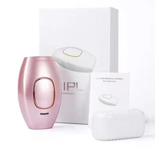 IPL Laser Hair Removal Device,Painless Full Body & Face Hair Removal PINK