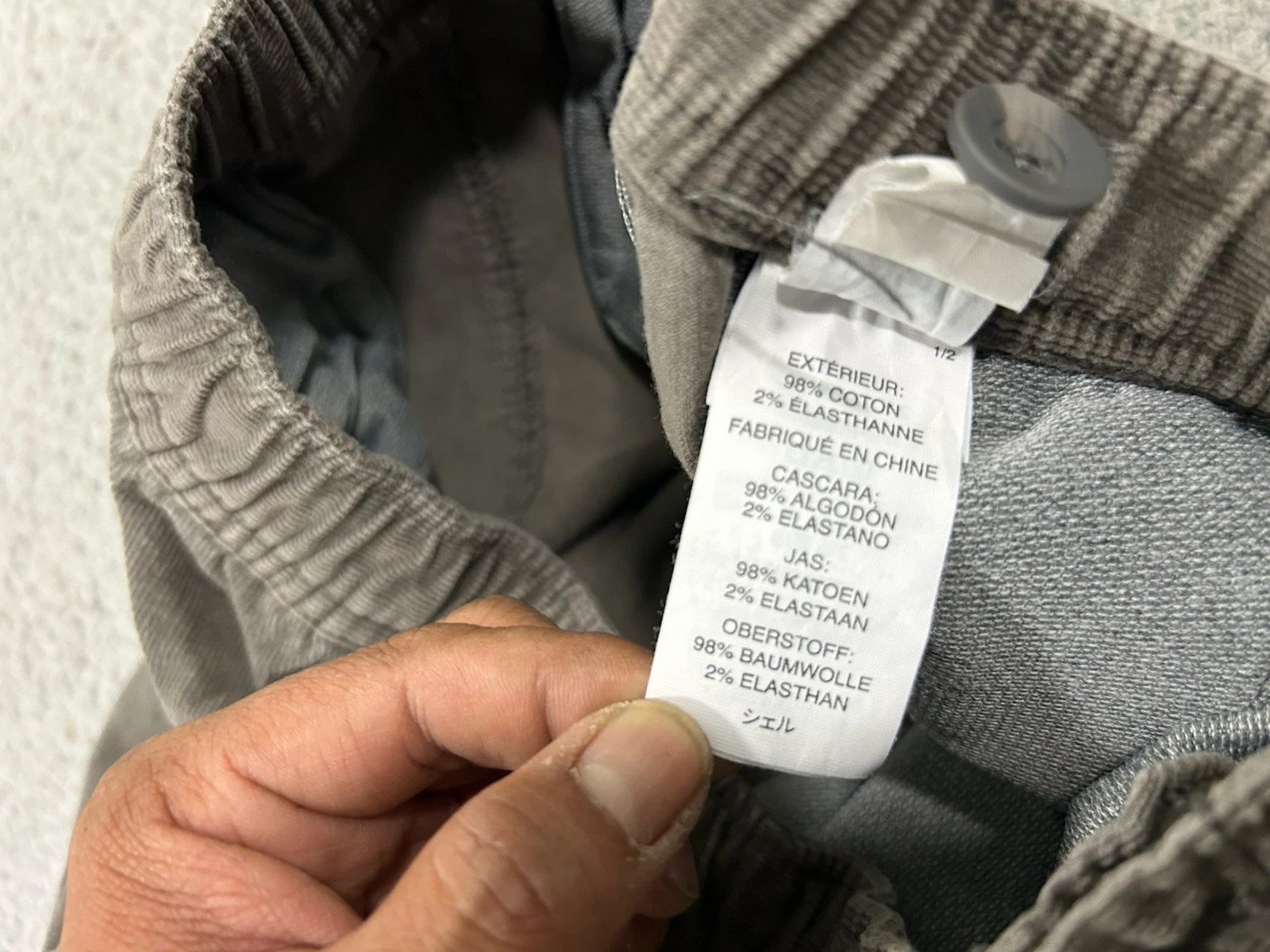 vuori optimist corduroy comfort performance casual pants