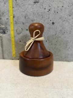 Martin & MacArthur RARE Koa Wood Mortar & Pestle Honolulu Hawaii Art Kitchen