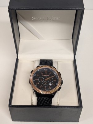 Swan & Edgar Automatikuhr - Refined Sports Black