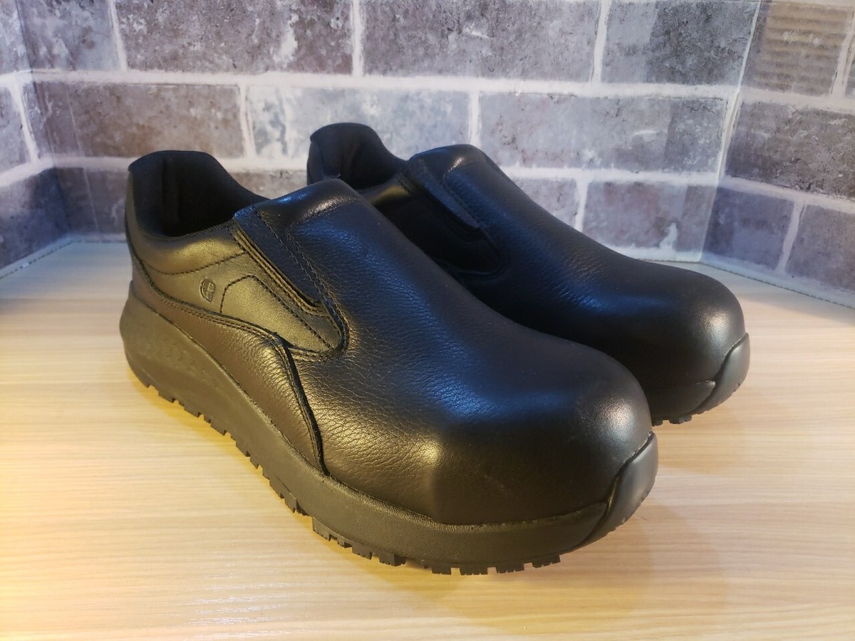 SHOES FOR CREWS Slip-On Safety Steel Toe Black SIZE Unisex Work