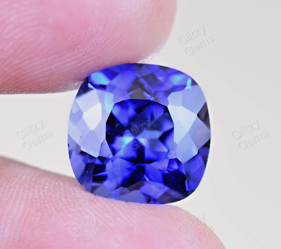 Natural Royal Blue Ceylon Sapphire 12.00Ct Cushion Certified Rare Loose Gemstone