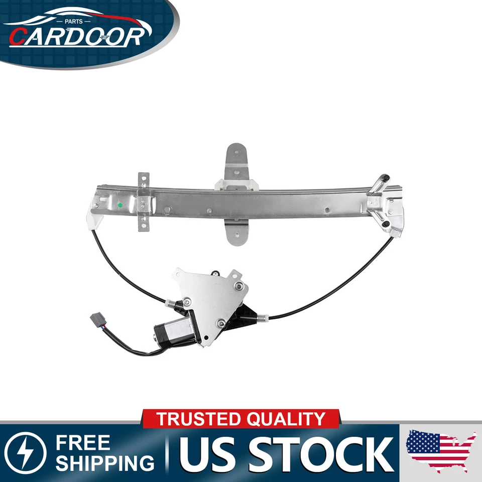 For 2003-2007 Lincoln Town Car Sedan Pair Power Window Regulator Rear With Motor - Image 2 of 4