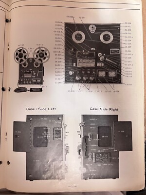 1963 AKAI 345 Reel to Reel Tape Recorder Original Power Cord (120V