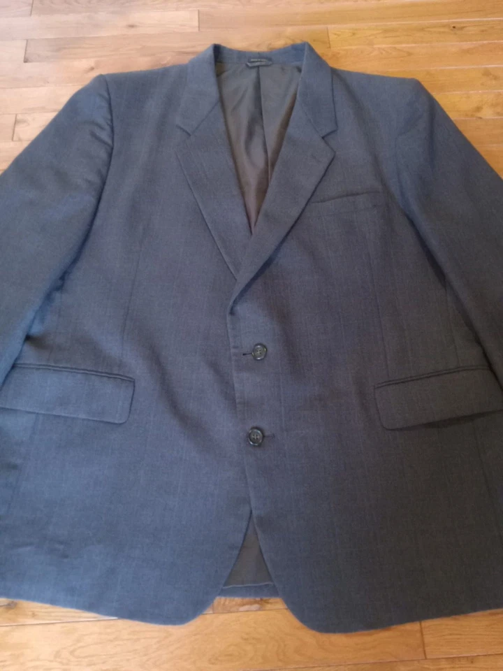 Chaqueta de traje vintage Ernesto Bellini Smiths para hombre gris oscuro con bolsillos años 60/70 Foto 3 de 4