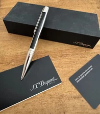 Excellent S.T. Dupont Defi Ballpoint Pen Gun Metal Complete Set