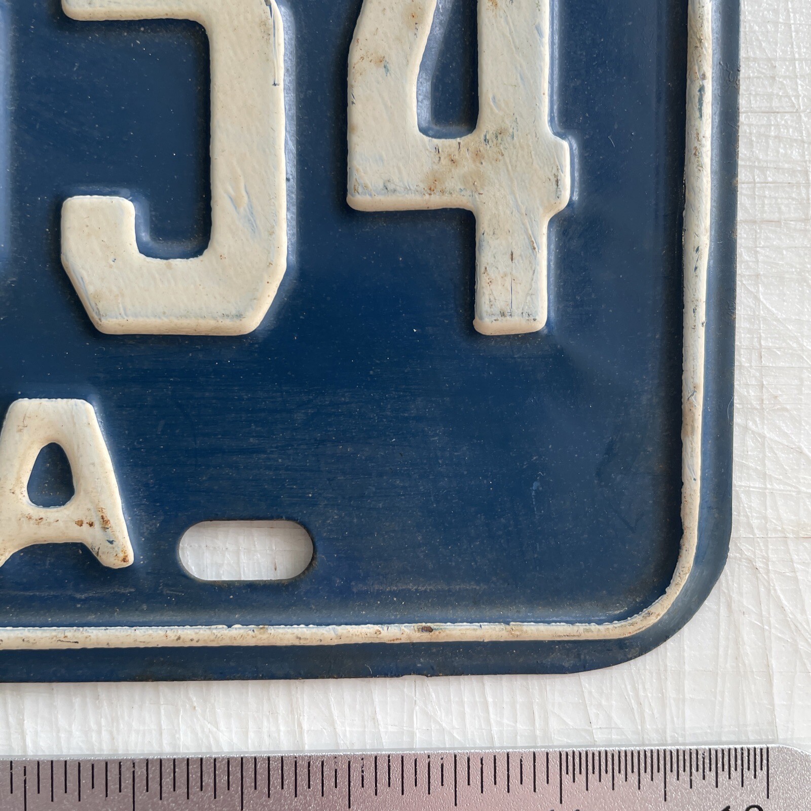 Vintage 1963 Florida License Plate Tag 8554 Volusia County Sunshine