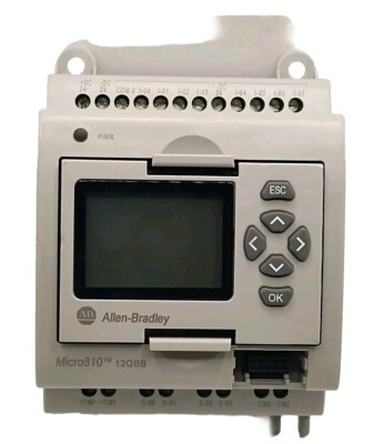 Allen Bradley 2080-LC10-12QBB Micro810 SPS-Steuerung 12 E/A getestet funktioniert UK
